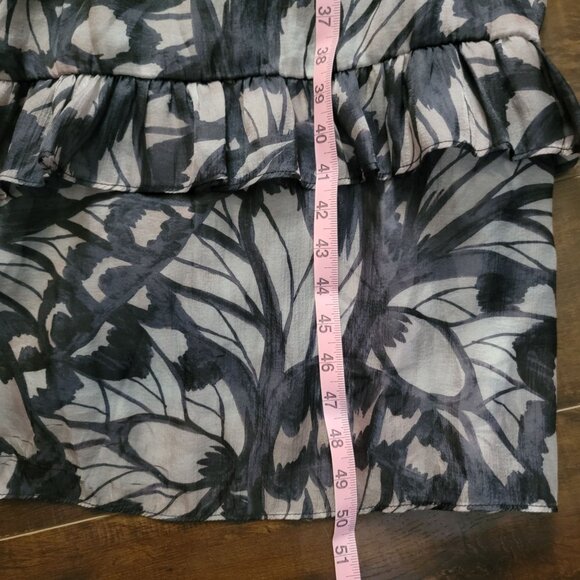 Hutch Strapless Floral Maxi Dress Womens 1x Ruffles Floral Elegant Whimsical - Picture 10 of 10